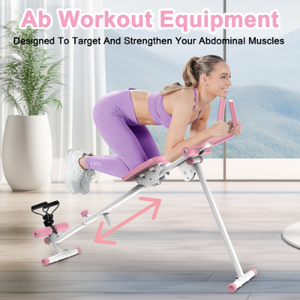 4-in-1 Ab Workout Glider & Rowing Fitness Machine