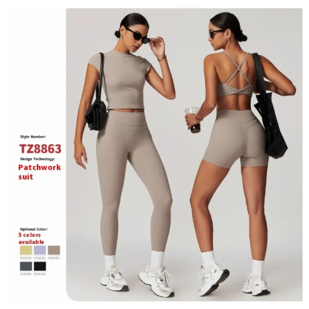 Yoga Suit Stretch High Waist Workout Clothes