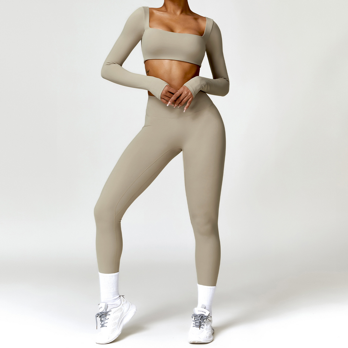 Winter Nude Feel Tight Yoga Suit