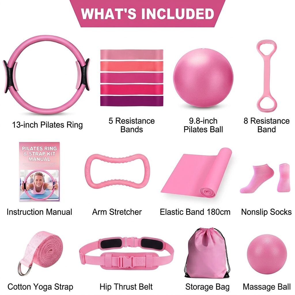13-Piece Yoga & Pilates Set